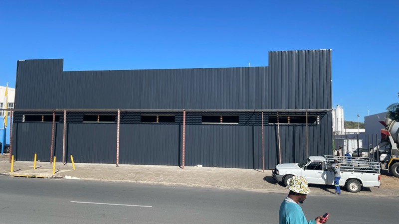 The reclad building seen from across the street.